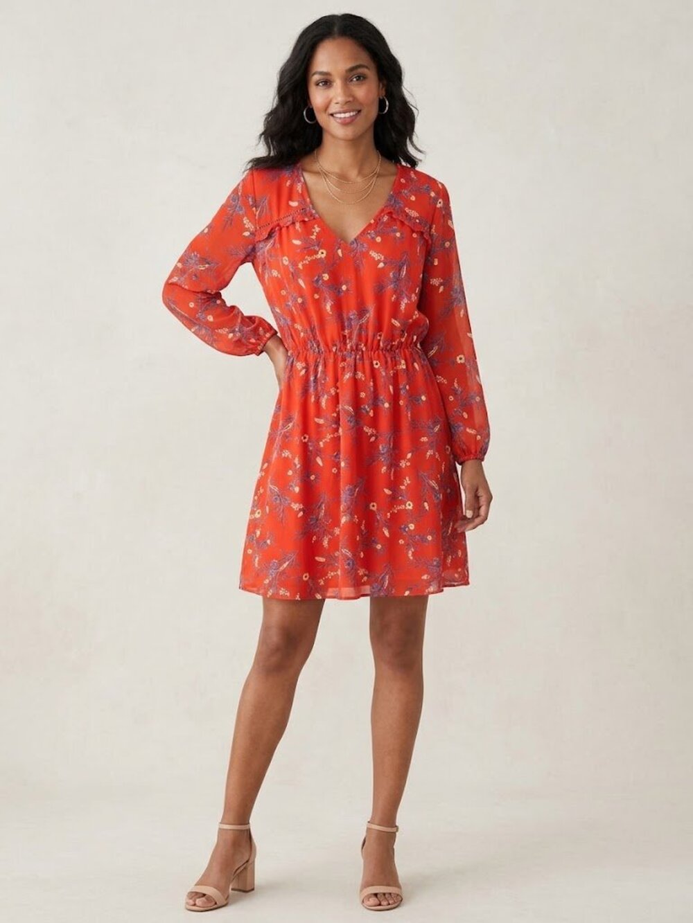 Collective concepts Floral Casual dress size L